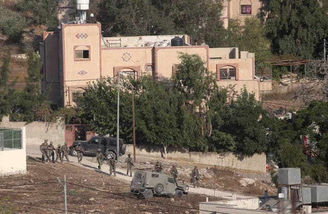 Israeli army demolishes a Palestinian home in Nablus, Palestine - 11 Aug 2026 Israeli soldiers seen during the demolition of a home of the Palestinian man accused of carrying out the armed attack that killed an Israeli soldier and a Jewish settler. Israeli army demolished the home of a Palestinian accused of carrying out an armed attack that killed an Israeli soldier and a Jewish settler in the village of Tell. Nablus Palestine Copyright: xNasserxishatyehx xSOPAxImagesx Nishtayeh30