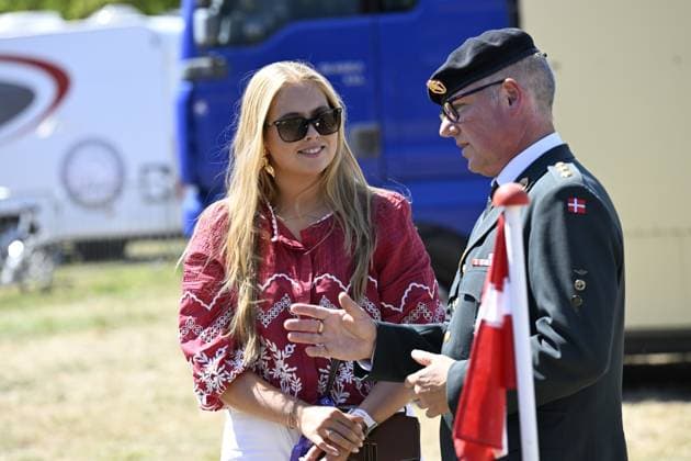 Aken, The Netherlands, 2026-08-11 13:59:08 AACHEN, 11-08-2026, Allianz Park Princess of Orange Princess Amalia attends the opening of the 2026 FEI World Championships in Aachen. The FEI World Championships is a large-scale global equestrian event where world titles are contested in all six equestrian disciplines: dressage, eventing, driving, para-dressage, show jumping, and vaulting. This year, the event is being organized in Aachen, which, like Rotterdam, is known for its Concours Hippique International Officiel (CHIO), and takes place at Allianz Park. PHOTO: NLBeeld Patrick van Emst Credit: NL Beeld Patrick van Emst  Copyright: xx x