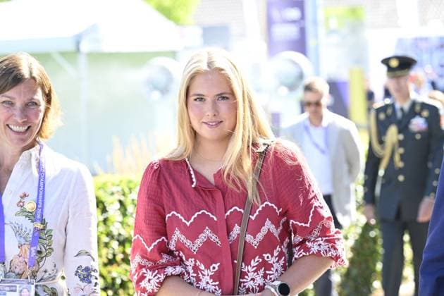 Princess Amalia Attends 2026 FEI World Championships Opening - Aachen Princess Amalia of the Netherlands attends the opening of the 2026 FEI World Championships in Aachen, Germany on August 11, 2026, where world titles are contested across six equestrian disciplines: dressage, eventing, driving, para-dressage, show jumping, and vaulting, held at Allianz Park. Photo by Patrick van Emst NLBeeld Bruno Press ABACAPRESS.COM Aken Netherlands  Copyright: xBrunoxPress ABACAx