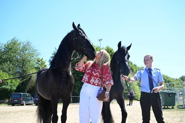 Aken, The Netherlands, 2026-08-11 14:29:48 AACHEN, 11-08-2026, Allianz Park Princess of Orange Princess Amalia attends the opening of the 2026 FEI World Championships in Aachen. The FEI World Championships is a large-scale global equestrian event where world titles are contested in all six equestrian disciplines: dressage, eventing, driving, para-dressage, show jumping, and vaulting. This year, the event is being organized in Aachen, which, like Rotterdam, is known for its Concours Hippique International Officiel (CHIO), and takes place at Allianz Park. PHOTO: NLBeeld Patrick van Emst Credit: NL Beeld Patrick van Emst  Copyright: xx x