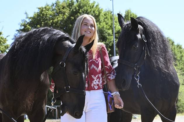 Princess Amalia Attends Opening of 2026 FEI World Championships - Aachen Princess Amalia of the Netherlands attends the opening of the 2026 FEI World Championships at Allianz Park in Aachen, Germany on August 11, 2026. The FEI World Championships is a global equestrian event featuring world titles in dressage, eventing, driving, para-dressage, show jumping, and vaulting, with Aachen hosting the event as a renowned venue for Concours Hippique International Officiel (CHIO). Photo by Patrick van Emst NLBeeld Bruno Press ABACAPRESS.COM Aachen Netherlands  Copyright: xBrunoxPress ABACAx