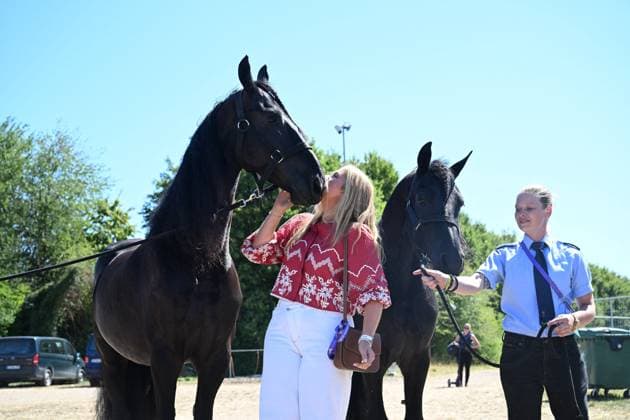 Princess Amalia Attends Opening of 2026 FEI World Championships - Aachen Princess Amalia of the Netherlands attends the opening of the 2026 FEI World Championships at Allianz Park in Aachen, Germany on August 11, 2026. The FEI World Championships is a global equestrian event featuring world titles in dressage, eventing, driving, para-dressage, show jumping, and vaulting, with Aachen hosting the event as a renowned venue for Concours Hippique International Officiel (CHIO). Photo by Patrick van Emst NLBeeld Bruno Press ABACAPRESS.COM Aachen Netherlands  Copyright: xBrunoxPress ABACAx