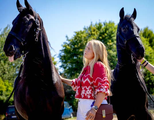 11-08-2026 Germany Princess Amalia attended the opening of the 2026 FEI World Championships in Aachen. The FEI World Championships is a global equestrian event where world titles are contested in dressage, eventing, driving, para-dressage, show jumping, and vaulting, held at Allianz Park. During the opening ceremony, the Royal Stables of Denmark, Great Britain, and the Netherlands presented themselves Â  Copyright: xPPEx