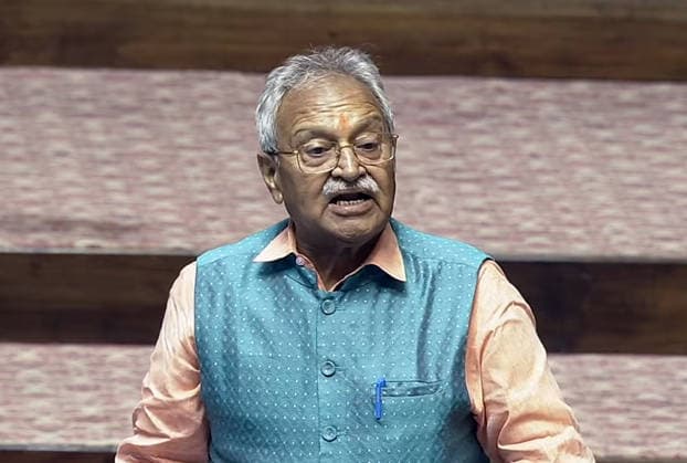 RECORD DATE NOT STATED Rajya Sabha: Monsoon Session 2026 New Delhi, Aug 11 (ANI): BJP MP Laxmikant Bajpai speaks in the Rajya Sabha during the Monsoon session of Parliament, in New Delhi on Tuesday. (Sansad TV ANI Video Grab) NEW DELHI Delhi India Copyright: xANIx ANI_20260811337