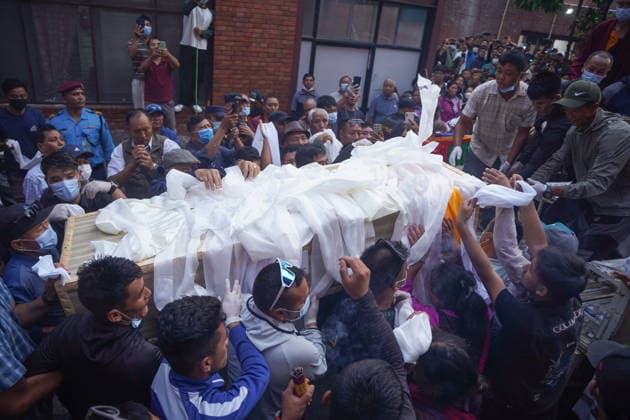 August 11, 2026, Kathmandu, Bagmati, Nepal: The bodies of three Nepali climbers who lost their lives in an avalanche on PakistanÃ¢â‚¬â ¢s Broad Peak were brought to Kathmandu today. The bodies of Kili Pemba Sherpa Ã¢â‚¬oeKilu,Ã¢â‚¬Â Gyalu Sherpa, and Nima Sherpa, who died in the avalanche, were brought to Kathmandu today. Kathmandu Nepal - ZUMAa308 20260811_znp_a308_001 Copyright: xChandraxBahadurxAlex