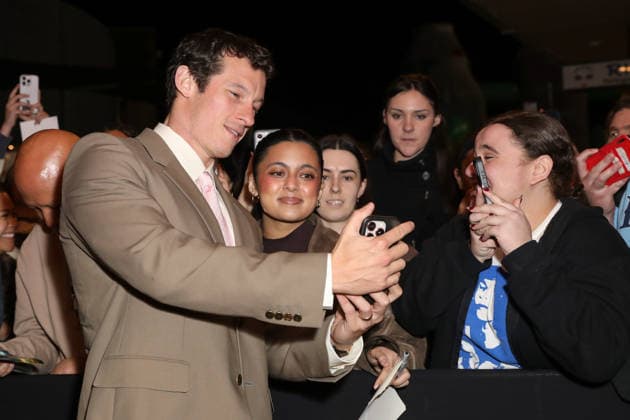 August 11, 2026: CALLUM TURNER greets fans at the Australian Premiere of One Night Only at Hoyts Entertainment Quarter on August 11, 2026 in Sydney, Australia  - ZUMAa155 20260811_aaa_a155_025 Copyright: xChristopherxKhouryx