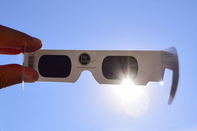 August 11, 2026, London, England, United Kingdom: A pair of solar eclipse glasses. Stores have been running out of special glasses ahead of the solar eclipse which will take place on the 12th of August. London United Kingdom - ZUMAv130 20260811_zip_v130_006 Copyright: xVukxValcicx