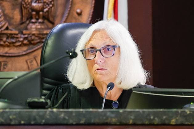 August 11, 2026, Tampa, Florida, USA: Hillsborough Circuit Judge Lyann Goudie presides over the trial of Joseph Killins inside of courtroom 51a of the Hillsborough Courthouse Annex on Tuesday, Aug. 11, 2026, in Tampa. Tampa USA - ZUMAs70_ 20260811_zan_s70_002 Copyright: xJeffereexWoox