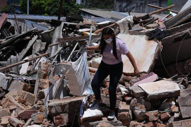 Rescuers search for survivors in Colombia s Pereira after earthquake PEREIRA, COLOMBIA — AUGUST 11: People walk through the streets of Pereira, Colombia, a day after a powerful 7.4-magnitude earthquake struck western Colombia on Monday, August 10. Residents assess the aftermath as emergency crews continue responding to damage caused by the earthquake in Pereira, Colombia on August 11,2026. Juancho Torres Anadolu Pereira Colombia. Editorial use only. Please get in touch for any other usage.  Copyright: x2026xAnadoluxJuanchoxTorresx