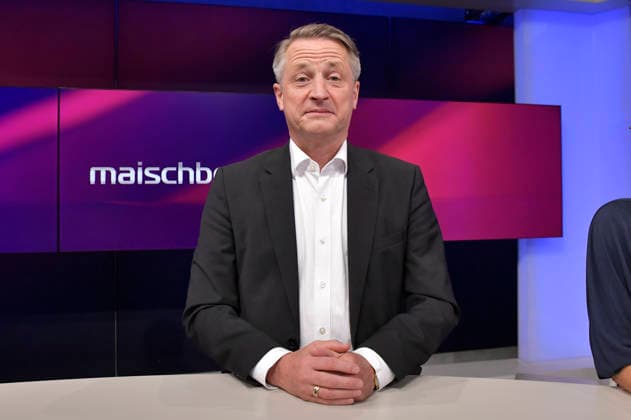 Nikolaus Blome in der ARD-Talkshow maischberger im Studio Berlin Adlershof. Berlin, 11.08.2026 *** Nikolaus Blome on the ARD talk show *maischberger* at the studio in Berlin-Adlershof, Berlin, August 11, 2026 Foto:xM.xBehrensx xFuturexImagex maischberger1108_6807