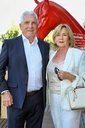 Klaus Fischer und Margit Fischer bei der Media Night der FEI World Championships Aachen 2026 im Champions Circle am Reitstadion. Aachen, 11.08.2026 *** Klaus Fischer and Margit Fischer at the Media Night for the 2026 FEI World Championships Aachen in the Champions Circle at the Aachen Equestrian Stadium, August 11, 2026 Foto:xC.xAdolph xFuturexImagex fei_6842