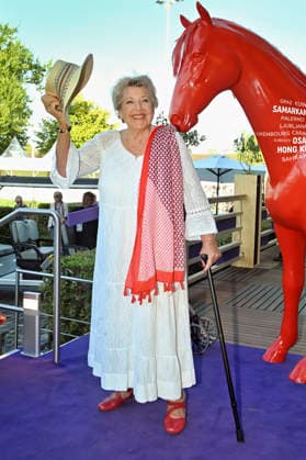 Marie-Luise Marjan bei der Media Night der FEI World Championships Aachen 2026 im Champions Circle am Reitstadion. Aachen, 11.08.2026 *** Marie Luise Marjan at the Media Night for the 2026 FEI World Championships Aachen in the Champions Circle at the Aachen Equestrian Stadium, August 11, 2026 Foto:xC.xAdolph xFuturexImagex fei_6974