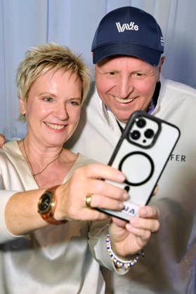 Birgit Lechtermann und Johann Lafer bei der Media Night der FEI World Championships Aachen 2026 im Champions Circle am Reitstadion. Aachen, 11.08.2026 *** Birgit Lechtermann and Johann Lafer at the Media Night for the 2026 FEI World Championships Aachen in the Champions Circle at the Aachen Equestrian Stadium, August 11, 2026 Foto:xC.xAdolph xFuturexImagex fei_7013