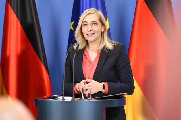 Berlin, Deutschland, 12.08.2026: Bundeskanzleramt: Pressekonferenz zur Reform des Rechts der Nachrichtendienste: Kanzleramtsministerin Nina Warken (CDU) *** Berlin, Germany, August 12, 2026 Federal Chancellery Press Conference on the Reform of Intelligence Agency Law Minister of the Federal Chancellery Nina Warken, CDU Copyright: xdtsxNachrichtenagenturx dts_129989
