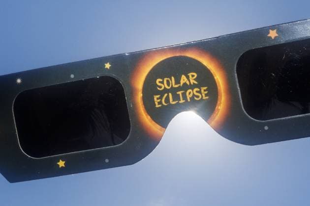 Molinos de Duero, The Netherlands, 2026-08-12 13:48:06 Molinos de Duero, 12-08-2026, the sun seen through eclipse glasses Photo: NLBeeld Robert Meerding Credit: NL Beeld Robert Meerding Inc  Copyright: xx x