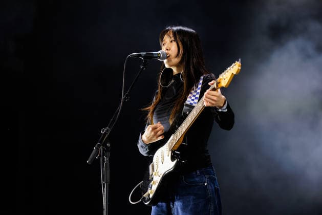 Sailor Honeymoon live at Oyafestivalen 2026 Oslo, Norway. 12th, August 2026. The South Korean punk rock band Sailor Honeymoon performs a live concert during the Norwegian music festival Oyafestivalen 2026 in Oslo. Here guitarist and vocalist Zaeeun Shin is seen live on stage. Norway, Oslo  Copyright: xGonzalesxPhoto KetilxMartinsenx