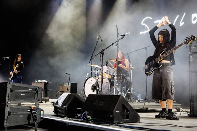 Sailor Honeymoon live at Oyafestivalen 2026 Oslo, Norway. 12th, August 2026. The South Korean punk rock band Sailor Honeymoon performs a live concert during the Norwegian music festival Oyafestivalen 2026 in Oslo. Here bass player and singer Kim Yerim is seen live on stage. Norway, Oslo  Copyright: xGonzalesxPhoto KetilxMartinsenx