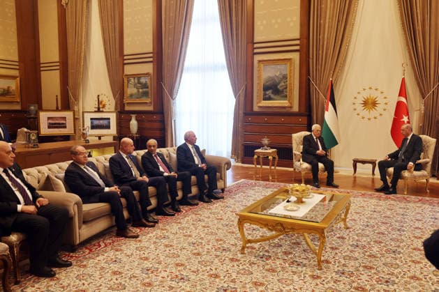 Mahmoud Abbas Meets Turkish President Recep Tayyip Erdogan in Ankara Palestinian President Mahmoud Abbas meets with Turkish President Recep Tayyip Erdogan in Ankara, Turkey, on August 12, 2026. Photo by Thaer Ganaim apaimages Ankara Ankara Turkey 120826_Turkey_PPO_00(11) Copyright: xapaimagesxThaerxGanaimx xapaimagesx