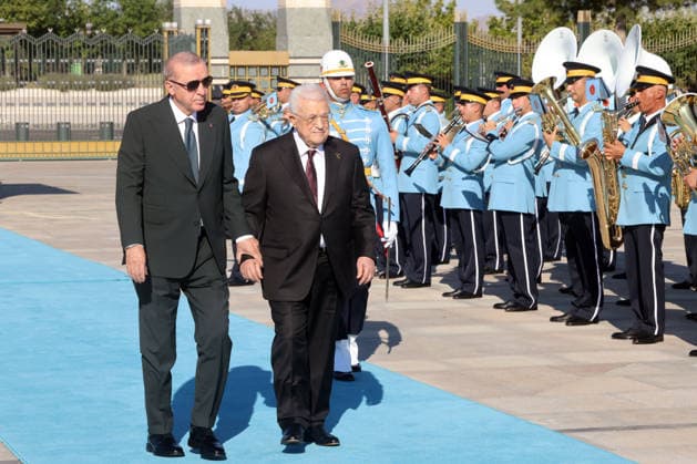 Mahmoud Abbas Meets Turkish President Recep Tayyip Erdogan in Ankara Palestinian President Mahmoud Abbas meets with Turkish President Recep Tayyip Erdogan in Ankara, Turkey, on August 12, 2026. Photo by Thaer Ganaim apaimages Ankara Ankara Turkey 120826_Turkey_PPO_00(3) Copyright: xapaimagesxThaerxGanaimx xapaimagesx