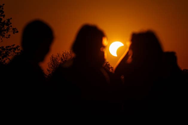 Solar eclipse in Croatia People watch the moon partially covers the sun during a solar eclipse in Zagreb, Croatia, August 12, 2026  IgorxKralj PIXSELL