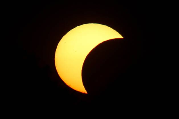Solar eclipse in Croatia The moon partially covers the sun during a solar eclipse in Zagreb, Croatia, August 12, 2026  IgorxKralj PIXSELL