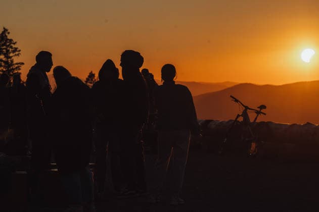 Solar eclipse viewed from Slovakia KOJSOV, SLOVAKIA - AUGUST 12: People gather to view the total eclipse of the Sun on August 12, 2026 near Kojsov, Slovakia. Millions of people have flocked to areas where the eclipse was visible. During the event, the moon passed in between the Sun and the Earth, appearing to partially block the sun. Robert Nemeti Anadolu Kojsov Slovakia. Editorial use only. Please get in touch for any other usage.  Copyright: x2026xAnadoluxRobertxNemetix