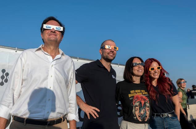 The Yebes Guadalajara Observatory will serve as the official observation site for the 2026 total solar eclipse. The Minister of Digital Transformation and Public Administration, Óscar López; European Space Agency astronaut Pablo Álvarez; the Minister of Science, Innovation, and Universities, Diana Morant; and European Space Agency astronaut Sara García, during the official observation of the total solar eclipse on August 12, 2026, at the Yebes Observatory in Yebes, Guadalajara, Castile-La Mancha, Spain. This is the first total solar eclipse visible from the Iberian Peninsula in over a century. The path of totality crosses Spain from west to east and passes through numerous provincial capitals, from which observers will be able to catch a g  Copyright: xAlbertoxOrtegax 7711745