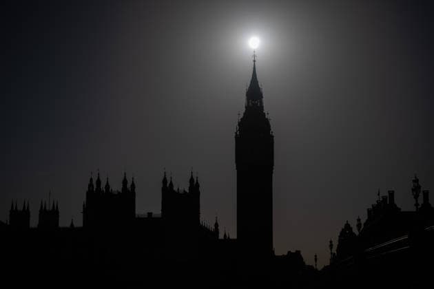 Partial Solar Eclipse observed in London LONDON, UNITED KINGDOM - AUGUST 12: A partial solar eclipse is observed alongside the Elizabeth Tower (Big Ben) as the Moon passed between the Sun and Earth in London, United Kingdom on August 12, 2026. Rasid Necati Aslim Anadolu London United Kingdom. Editorial use only. Please get in touch for any other usage.  Copyright: x2026xAnadoluxRasidxNecatixAslimx
