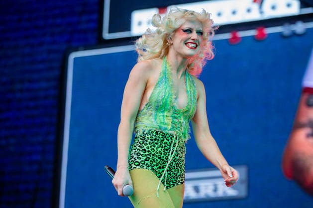 Amyl and The Sniffers live at Oyafestivalen 2026 Oslo, Norway. 12th, August 2026. The Australian punk band Amyl and The Sniffers performs a live concert during the Norwegian music festival Oyafestivalen 2026 in Oslo. Here vocalist Amy Taylor is seen live on stage. Norway, Oslo  Copyright: xGonzalesxPhoto Per-OttoxOppix
