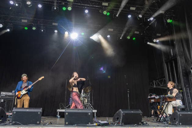 Fuzzycat Organ Quartet live at Oyafestivalen 2026 Oslo, Norway. 12th, August 2026. The Norwegian band Fuzzycat Organ Quartet performs a live concert during the Norwegian music festival Oyafestivalen 2026 in Oslo. Here vocalist Synne Hellebo is seen live on stage. Norway, Oslo  Copyright: xGonzalesxPhoto Per-OttoxOppix