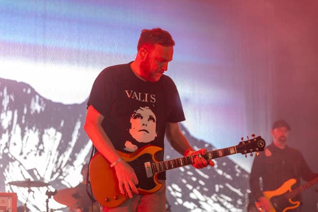 Mogwai live at Oyafestivalen 2026 Oslo, Norway. 12th, August 2026. The Scottish post-rock band Mogwai performs a live concert during the Norwegian music festival Oyafestivalen 2026 in Oslo. Here musician Barry Burns is seen live on stage. Norway, Oslo  Copyright: xGonzalesxPhoto Per-OttoxOppix