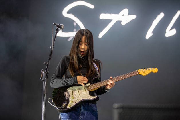 Sailor Honeymoon live at Oyafestivalen 2026 Oslo, Norway. 12th, August 2026. The South Korean punk rock band Sailor Honeymoon performs a live concert during the Norwegian music festival Oyafestivalen 2026 in Oslo. Here singer and guitarist Zaeeun Shin is seen live on stage. Norway, Oslo  Copyright: xGonzalesxPhoto Per-OttoxOppix