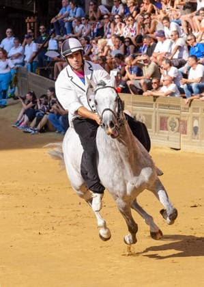 August 13, 2026, Siena, Toscana, ITALIA: Siena, Piazza del Campo Ã¢â‚¬ August 13, 2026. The *Tratta* took place this morning; it is one of the key moments of the Palio, during which the selected horses are assigned by lot to the ten *Contrade* participating in the race on August 16. Siena ITALIA  - ZUMAs236 20260813_aap_s236_005 Copyright: xFabioxSassox
