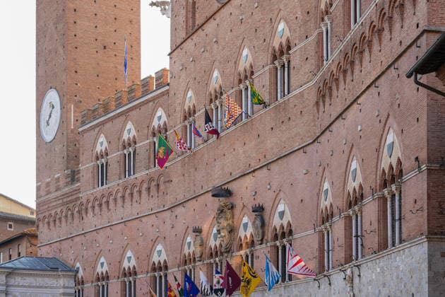 August 13, 2026, Siena, Toscana, ITALIA: Siena, Piazza del Campo Ã¢â‚¬ August 13, 2026. The *Tratta* took place this morning; it is one of the key moments of the Palio, during which the selected horses are assigned by lot to the ten *Contrade* participating in the race on August 16. Siena ITALIA  - ZUMAs236 20260813_aap_s236_010 Copyright: xFabioxSassox
