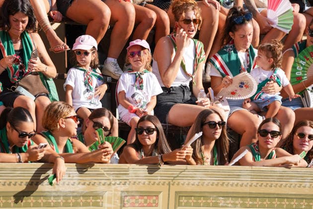 August 13, 2026, Siena, Toscana, ITALIA: Siena, Piazza del Campo Ã¢â‚¬ August 13, 2026. The *Tratta* took place this morning; it is one of the key moments of the Palio, during which the selected horses are assigned by lot to the ten *Contrade* participating in the race on August 16. Siena ITALIA  - ZUMAs236 20260813_aap_s236_018 Copyright: xFabioxSassox