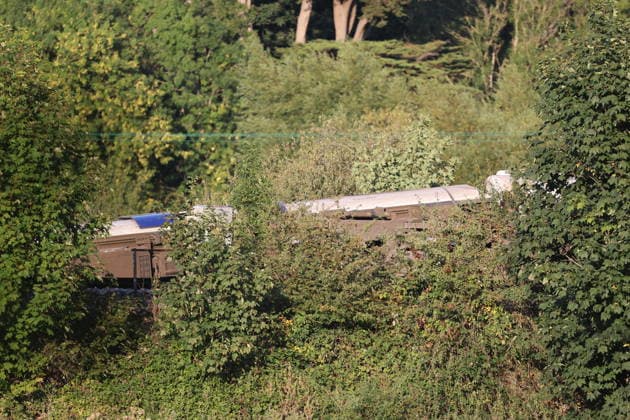 . 13 08 2026. Lewes , United Kingdom. Train derailment. Pic by : Stephen Lock i-Images  xStephenxLockx xi-Imagesx IIM-26947-0006
