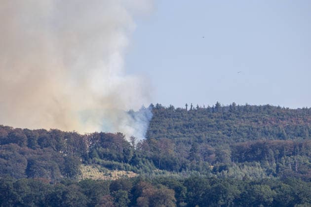Waldbrand Möhnesee Seit 15:00 Uhr bekämpfen die Einsatzkräfte von Feuerwehr, Rettungsdienst, Hilfsorganisationen und Polizei aus dem gesamten Kreisgebiet einen Waldbrand am Möhnesee im Bereich Grüne Hoffnung - Wilhelmsruh. Aktuell sind rund 300 Einsatzkräfte im Einsatz. Das Feuer hat sich bereits auf eine Fläche von rund 44.000 mÂ² ausgebreitet und ist weiterhin dynamisch. Weitere Einsatzkräfte und Spezialgerät von Wald und Holz NRW sind noch auf der Anfahrt. Aufgrund des Brandes kann es im Bereich des Arnsberger Waldes, in der Soester Börde und in Teilbereichen des Hochsauerlandkreises zu Geruchsbelästigungen kommen. Möhnesee Naturpark Möhnesee-Havesse Nordrhein-Westfalen Deutschland *** Möhnesee Forest Fire Since 15:00, emerg