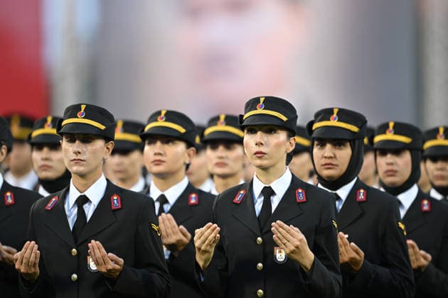 Turkish Gendarmerie and Coast Guard Academy Graduation Ceremony in Ankara ANKARA, TURKIYE - AUGUST 13: A view from Gendarmerie and Coast Guard Academy Graduation Ceremony at Gendarmerie and Coast Guard Academy in Beytepe district of Ankara, Turkiye on August 13, 2026. Mehmet Ali Ozcan Anadolu Ankara Turkey. Editorial use only. Please get in touch for any other usage.  Copyright: x2026xAnadoluxMehmetxAlixOzcanx