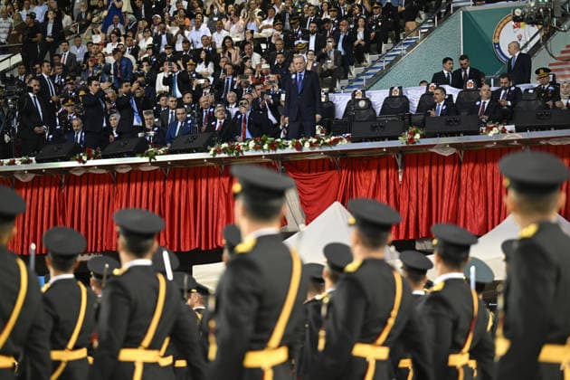 Turkish Gendarmerie and Coast Guard Academy Graduation Ceremony in Ankara ANKARA, TURKIYE - AUGUST 13: A view from Gendarmerie and Coast Guard Academy Graduation Ceremony at Gendarmerie and Coast Guard Academy in Beytepe district of Ankara, Turkiye on August 13, 2026. Mehmet Ali Ozcan Anadolu Ankara Turkey. Editorial use only. Please get in touch for any other usage.  Copyright: x2026xAnadoluxMehmetxAlixOzcanx