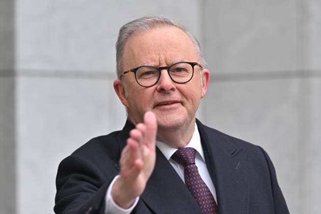 ANTHONY ALBANESE PRESSER, Prime Minister Anthony Albanese speaks to journalists at a press conference at Parliament House in Canberra, Friday, August 14, 2026. ( NO ARCHIVING CANBERRA AUSTRALIAN CAPITAL TERRITORY AUSTRALIA  Copyright: xMICKxTSIKASx 20260814113282198001