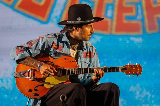 August 13, 2026, Paredes De Coura, Braga, Portugal: Alejandro GutiÃ rrez, guitarist of the Swiss?Ecuadorian instrumental duo Hermanos GutiÃ rrez, performs on stage during the Vodafone Paredes de Coura. Paredes De Coura Portugal  - ZUMAs197 20260813_aaa_s197_200 Copyright: xDiogoxBaptistax