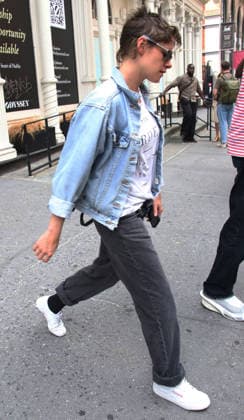 NEW YORK, NY- AUGUST 13: Kristen Stewart seen in Noho on August 13, 2026 in New York City. Copyright: xRWx