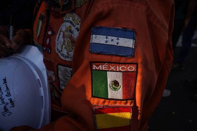 August 13, 2026, Cali, Valle Del Cauca, Colombia: Mexican volunteer team Topos Azteca lead by Hector Mendez also known as Topo Mayor take part in search and rescue missions in Cali, Colombia on August 13, 2026 to aid in several rescue labors after a 7,4 magnitude earthquake that struck the cities of Quibdo, Cali, Pereira and Manizales leaving more than 200 casualties past august 10. Cali Colombia - ZUMAvp1_ 20260813_zia_vp1_007 Copyright: xSebastianxMarmolejox