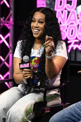 HOLLYWOOD, FL - AUGUST 13: Trina at Jamz Live at The 99 Jamz performance penthouse studio on August 13, 2026 in Hollywood, Florida. Copyright: xmpi04x