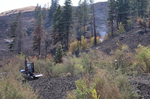 August 13, 2026, Penticton, Bc, CANADA: Crews work on spot fires in Summerland B.C., on Thursday, August 13, 2026. Penticton CANADA  - ZUMAc35_ 20260813_zaf_c35_175 Copyright: xDeannaxDunhamx
