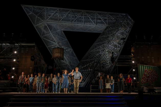 13.08.2026, Saarland, Ensdorf. Die West Side Story feiert am Donnerstagabend am Saarpolygon im Rahmen der diesjährigen Opernfestspiele mit zahlreichen Ehrengästen aus Politik, Kultur und Wirtschaft Premiere. *** August 13, 2026, Saarland, Ensdorf: *West Side Story* will premiere on Thursday evening at the Saarpolygon as part of this year’s opera festival, with numerous distinguished guests from the worlds of politics, culture, and business in attendance. bub