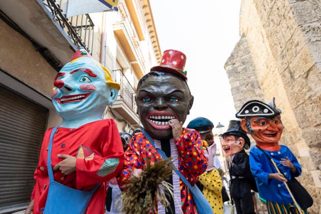 August 14, 2026, PeoÂ±Afiel, Valladolid, USA: CabezudosÃ¢â‚¬Â join a procession marking the official opening of the Fiestas de Nuestra SeoÂ±ora y San Roque in PeoÂ±afiel, Spain on Friday, August 14, 2026. The annual festival, taking place this year on August 14-18, includes traditional processions, bullfighting and and musical events. PeoÂ±Afiel USA - ZUMAg235 20260814_zap_g235_010 Copyright: xPaulxChristianxGordonx