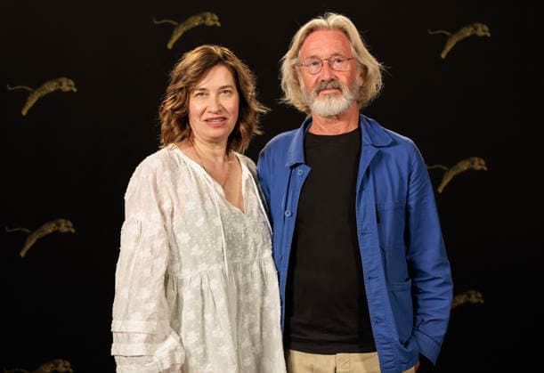 LFF 2026 - Demain Je Tombe Amoureux Photocall Emmanuelle Devos and Martin Provost at the photocall during the 79th Locarno Film Festival to present the world premiere of Martin Provost s film Demain je tombe amoureux on the Piazza Grande on August 14, 2026 in Locarno, Switzerland (Photo by Stefan Kraus ABACAPRESS.COM) Locarno Switzerland  Copyright: xKrausxStefan ABACAx