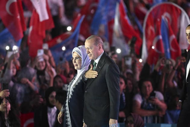 AK Party’s 25th Foundation Anniversary Event ANKARA, TURKIYE - AUGUST 14: Turkish President and Leader of the Justice and Development (AK) Party Recep Tayyip Erdogan and his wife Emine Erdogan attend the AK Party’s 25th Foundation Anniversary Event at Baskent Nation’s Garden in Ankara, Turkiye on August 14, 2026. Dogukan Keskinkilic Anadolu Ankara Turkey. Editorial use only. Please get in touch for any other usage.  Copyright: x2026xAnadoluxDogukanxKeskinkilicx