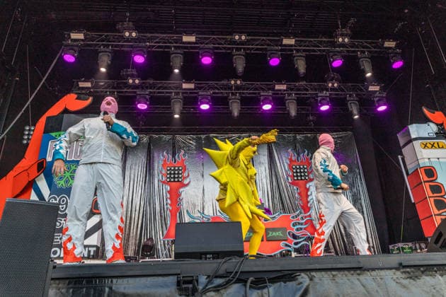 Das Berliner Hip Hop Rap Trio PA69 (besteht aus DJ Dope, Rabatto und Turbogianni) am ersten Tag des Highfield 2026 am Störmthaler See Highfield 2026 tag 1 - PA69 *** The Berlin hip-hop rap trio PA69—consisting of DJ Dope, Rabatto, and Turbogianni—performed on the first day of Highfield 2026 at Störmthaler See. Highfield 2026 Day 1: PA69